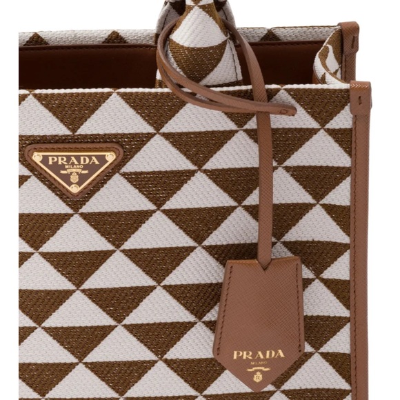 Prada small Symbole jacquard tote bag - Picture 6 of 12